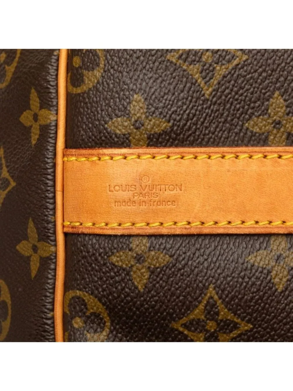 Louis Vuitton Monogram Keepall Bandouliere 60 Boston Bag 2-Way Brown Leather